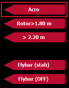 TÄSTÄ SÄÄDETÄÄN NUPIN PERUS GAIN ARVO. ARVO HAETAAN KOHDILLEEN HELPOITEN KÄYTTÄMÄLLÄ RADION GYRO KANAVAA.