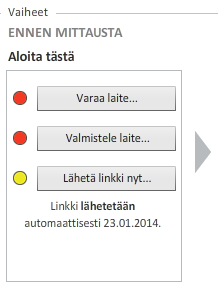 14 3.2 Mittalaitteen valmistelu kartoitukseen Ennen kuin mittalaite voidaan luovuttaa asiakkaalle, täytyy se valmistella uutta mittausta varten. Valmistelussa mm.