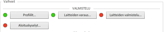 36 4.3 Mittalaitteiden valmistelu kartoitukseen Ennen kuin mittalaite voidaan luovuttaa asiakkaalle, täytyy se valmistella uutta mittausta varten. Valmistelussa mm.