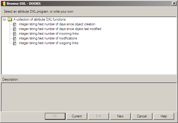 DXL Library: Attribute DXL Attribute DXL:stä löytyy oma kirjastonsa: Edit / Attributes ja valinta New / DXL attribute / Browse.