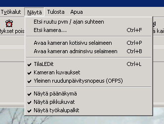 Voit muuttaa pikkukuvien kokoa painikkeella Muuta pikkukuvan kokoa, ja sen jälkeen valitset halutun koon. Lisäksi voit siirtää erotinpalkkia vasemmalle tai oikealle sopivan näkymän luomiseksi.