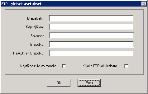 FTP:n käyttö Netcam Watcher Professional voi käyttää FTP:tä (File Transfer Protocol) lähettääkseen kameran viimeisimmät kuvat ja/tai hälytyskuvat etäkoneelle.