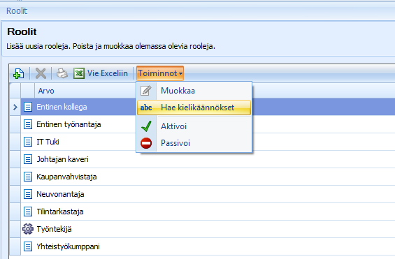 49 (/ 92) Jos prospektista ei tule asiakkuutta, tulee se passivoida. Passivoinnin yhteydessä ohjelmisto pyytää passivointisyytä.