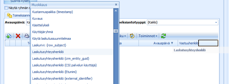 87 (/ 92) Avaa näkymän ikkunassa Esikatselu-välilehti. Ikkunassa näkyy valitsemasi näkymä pienoiskoossa. Kuvassa Aktiiviset toimeksiannot.