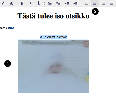 hakemistokokonaisuudessa materiaaliesi kanssa. (Mikäli pidät kuvat omassa kansiossa, niin muista siirtää myös se kansio hakemistohierarkiaa särkemättä palvelimelle). 2.