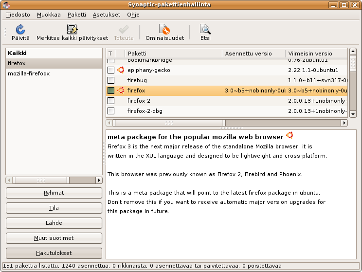 Ubuntu tutuksi/tulostettava versio 26 2. Ubuntulle tehdyn yksittäisen ohjelmapaketin asentaminen 3.