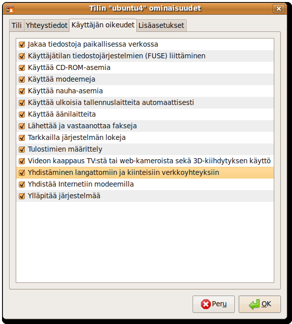 Ubuntu tutuksi/tulostettava versio 35 Käyttäjien oikeudet ja käyttäjäryhmät Jokainen käyttäjä kuuluu johonkin ryhmään.