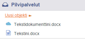 Pilvipalveluiden käyttö Optimassa 5 Kun tiedoston kopioi, tulee tiedoston eteen normaali Optiman kuvake tiedostomuodon mukaan.