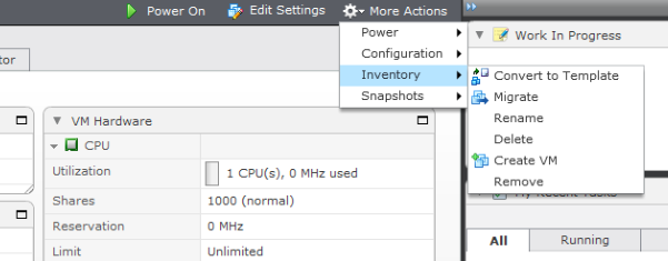 Features of the vsphere Web Client Ready Access to Common