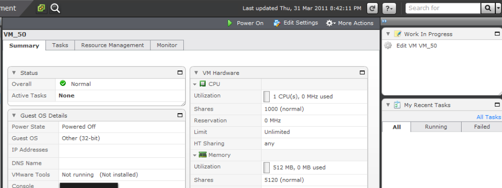 Features of the vsphere Web Client Support interrupt driven workflows Allow jumping in and out of