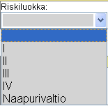 Q-17 (53) Q.2.3.2 Riskiluokka ja ruuduntunniste Riskiluokka ja Ruuduntunniste (id-nro) siirretään paikannuksessa selosteelle ja tallennetaan tietokantaan. Tietoja ei voi muuttaa selosteella.