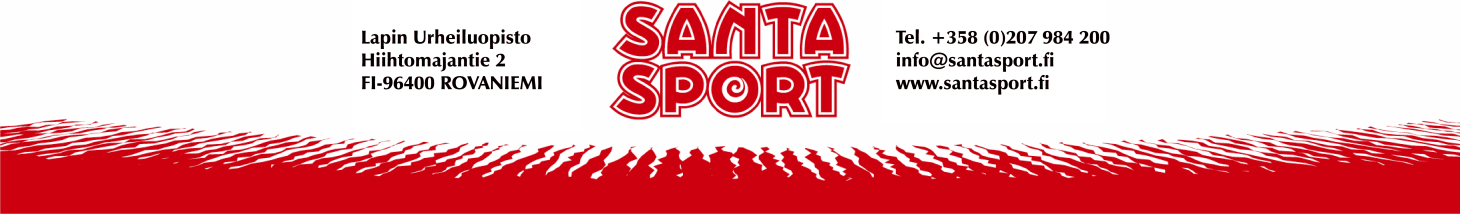 Santasport Lapin Urheiluopisto Saku Ry Talvikisat 23.-24.3.2012 Hiihdon aikataulu Perjantai 23.3 Klo 11.