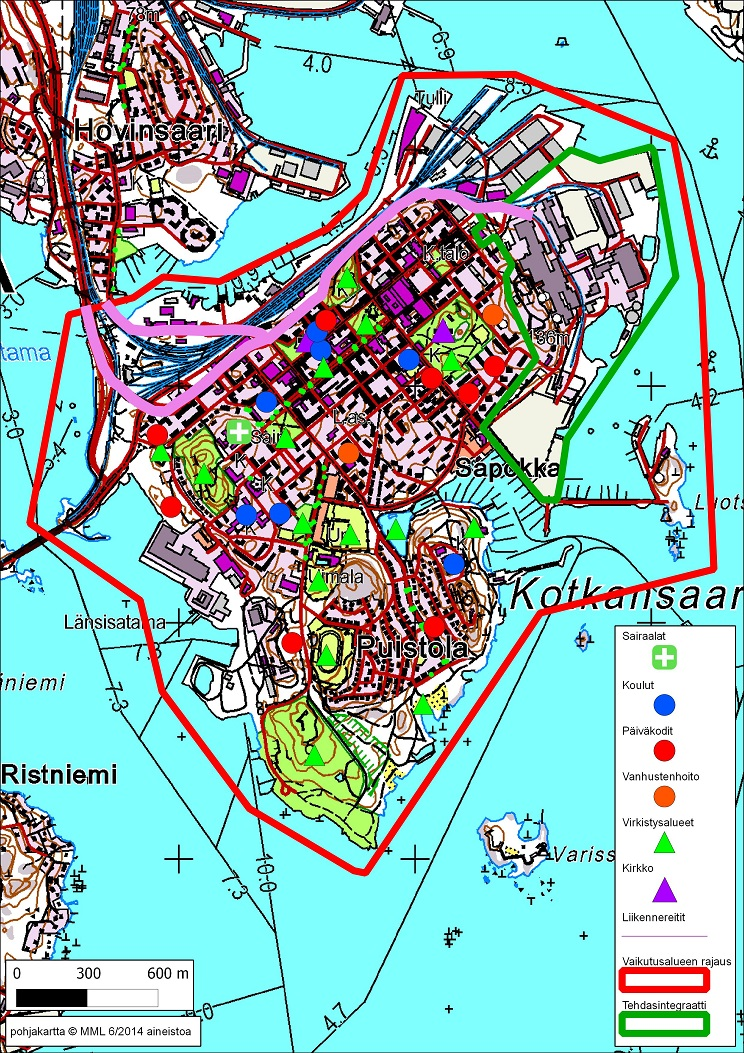 Ympäristövaikutusten arviointiohjelma Kotkamills Oy 11.6.2015 Kuva 6.