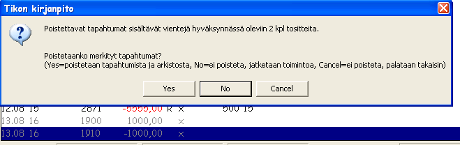 Toukokuu 2014 8 (46) Muutoin Tositteen käsittely merkinnät liitteeseen tallentuu lopullisessa arkistoinnissa kommentti: "Tositteen hyväksymiskierrosta löytyi hyväksyjän [ktjtunnus] [aikaleima]