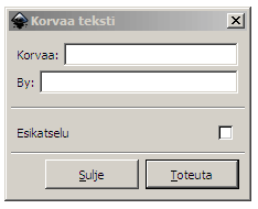 Tekstitehosteet Tekstiä kirjoitettaessa toistetaan usein samoja tehtäviä. Valikosta Laajennokset > Teksti löytyy työkaluja, joilla joitain usein toistuvia operaatioita voidaan tehdä automaattisesti.