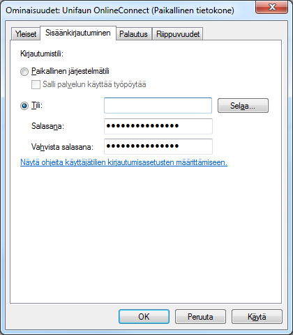 6 3 Konfigurointi Windows-pohjaisessa järjestelmässä Onnistuneen asennuksen jälkeen Käynnistä-valikon Unifaun OnlineConnect -kansioon luodaan kaksi pikakuvaketta: Administration of Unifaun