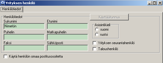 9. Uuden kouluttajan luominen Yrityksellä ei ole vielä yhtään kouluttajaa. Luodaan Uusi kouluttaja klikkaamalla ko.painiketta.
