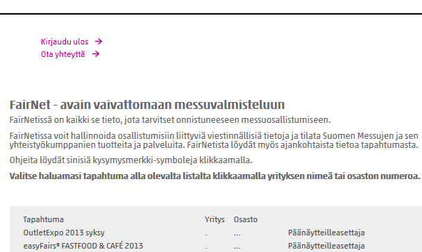 3 Miten pääsen alkuun? Tämä on FairNetin aloitusnäkymä kun olet onnistuneesti kirjautunut sisään.