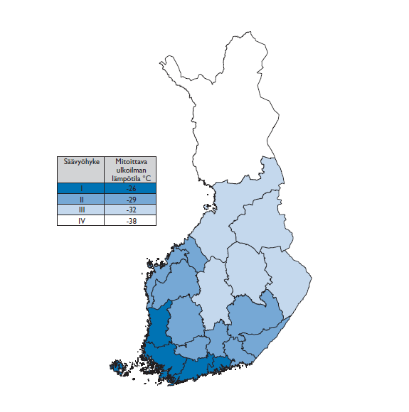 16 4.5 Poraus Kuva 5. Suomen säävyöhykejako. (5.
