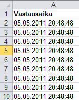 Näytä otsikot kahdella rivillä Tämä asetus asettaa kysymyksen ensimmäiselle riville ja arvioitavien asioiden (vaihtoehtojen) nimet toiselle riville.