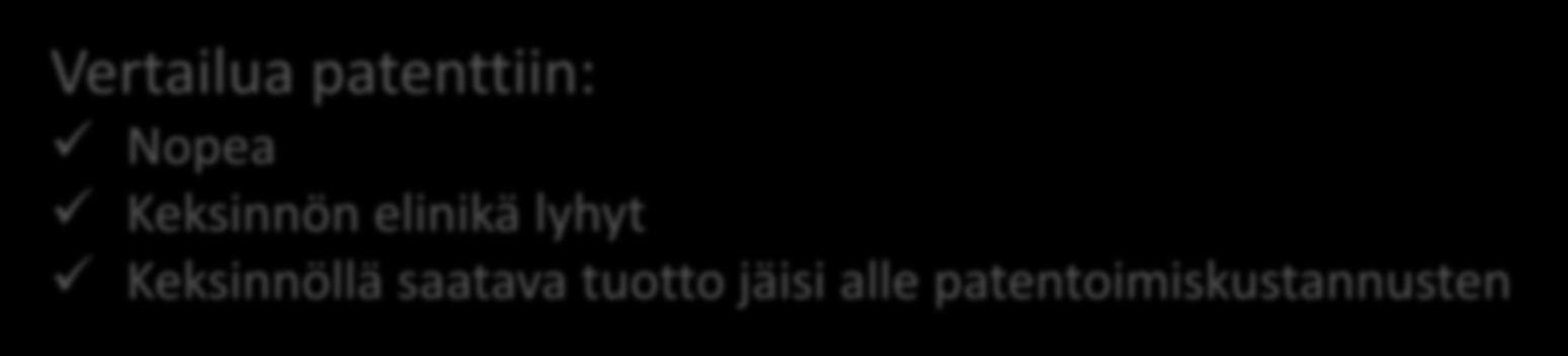 Hyödyllisyysmalli = pikkupatentti Keksinnöille, joilla ei olennaista eroa tunnettuun tekniikan tasoon, mutta eivät itsestään selviä alan keskivertoammattilaiselle.