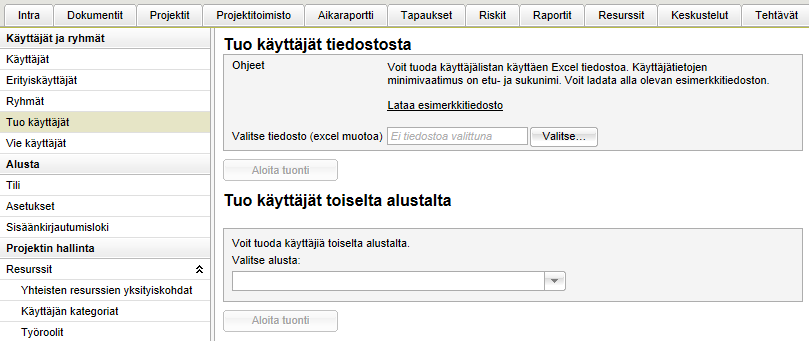 Poista Lue -oikeudet Kaikki käyttäjät -ryhmältä Oikeudet -välilehdessä. Lisää Projekti A -ryhmä listaan ja varmista, että heillä on Lue -oikeus. Oikeusasetukset ryhmälle Projekti A.