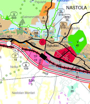 6.8 Nastolan vanhan kaatopaikan alueen terminaali Nastolan vanha kaatopaikka sijaitsee valtatie 12 eteläpuolella Nastolan keskustan läheisyydessä.