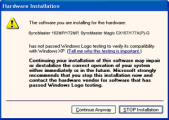 2. Windows XP/2000 Lisätietoja on näytön mukana toimitetussa CD-ROM-levyssä "Installing the Monitor Driver and User Manual".