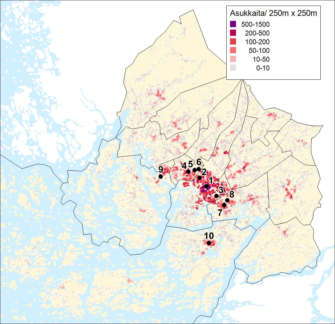 31 asiointi Turun keskustassa väheni jonkin verran vuosina 2001 2006. Vuodesta 2006 vuoteen 2011 käyntitiheydet siellä ovat laskeneet huomattavasti enemmän kuin edellisellä viisivuotiskaudella.