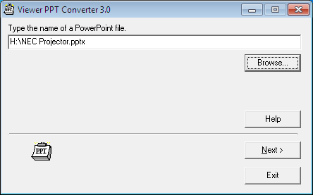 8. User Supportware ❻ PowerPoint-tiedostojen muuntaminen kuviksi (Viewer PPT Converter 3.0) Viewer PPT Converter 3.0:lla voit muuntaa PowerPoint-tiedostot JPEG-tiedostoiksi.