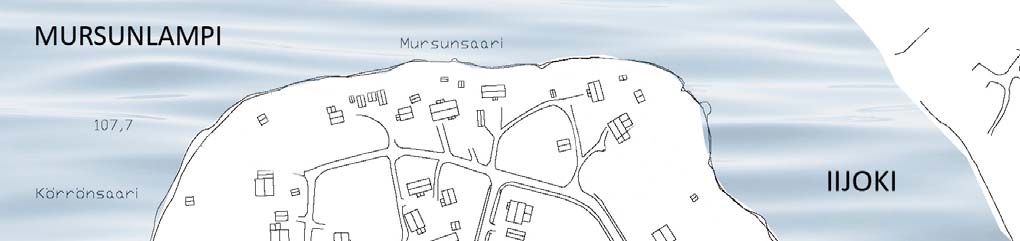 6) Ympyröi (O) karttaan mielipaikkasi Mursunsaaressa. Huomioi myös saarelle johtavat kulkuväylät.