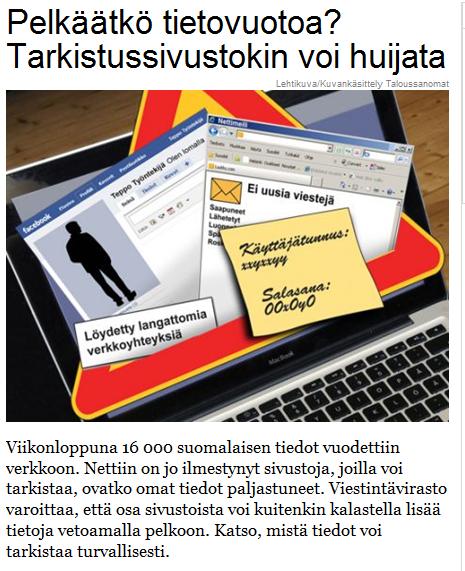 Uhkakuvat muuttuvat Tietovuodot