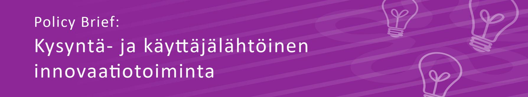 No. 3/2012 Osallistavat innovaatiot BOP -markkinoilla Tavoitteena luoda yhteistyöverkosto edistämään innovatiivista ja kestävää liiketoimintaa BOP - markkinoilla.