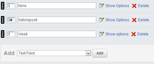 SilverStripe 3.x / FlowCMS 3 käyttöopas v 1.2.1 17(25) 6. LOMAKE Luo sivu kohdan Sivun lisääminen mukaan. Valitse kuitenkin sivutyypiksi User Defined Form.