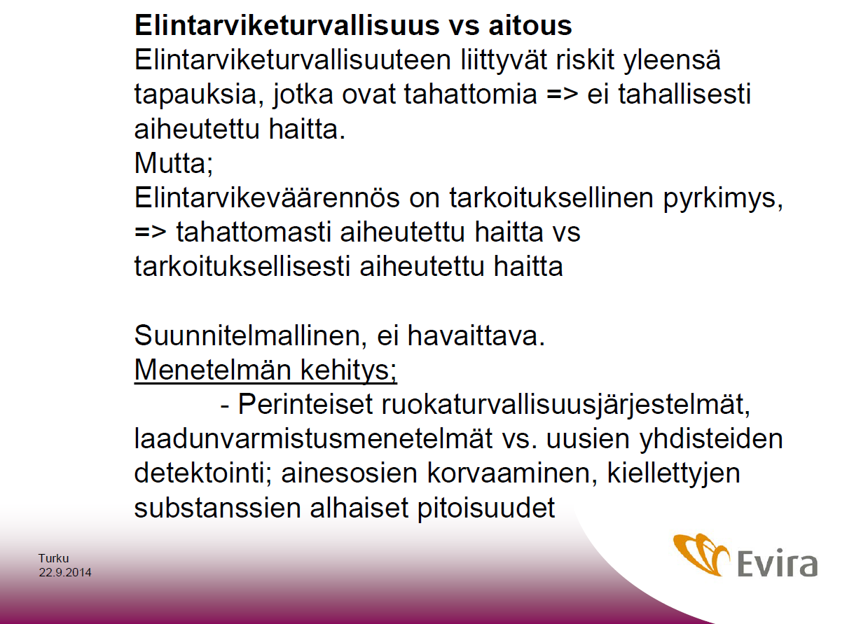 Elintarviketurvallisuus <->