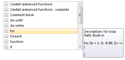 3 ikkunaan selaimen kautta [8]. PowerShell ISE:n huomattavimpia uudistuksia tässä versiossa ovat automaattitäydennys, Command Add-On ja Snippetit [8].