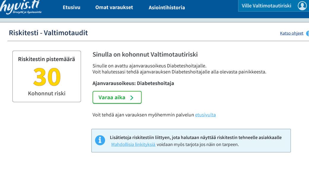 diabetekseen Ville ohjataan kansallisesta palvelusta Hyvikseen Alueellisen