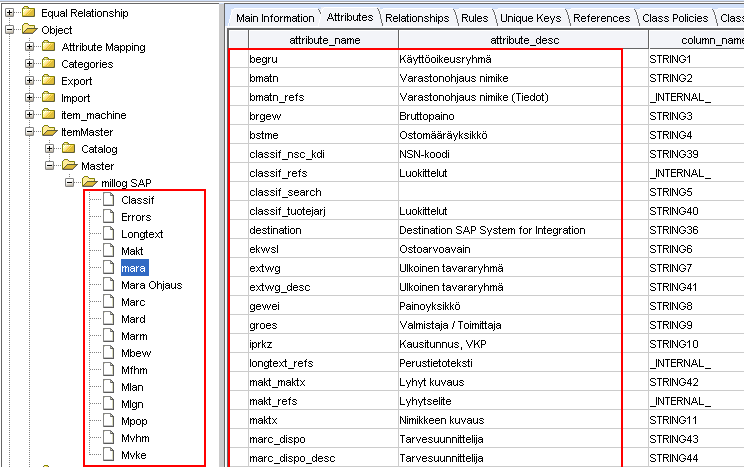 Massalataaminen Yksittäiset nimikkeet luodaan edellä esitetyllä tavalla webpohjaisella sovelluksella.