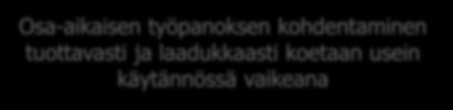 Resurssipanos Tuottavuus Käytännössä Tavoiteltava asia Tehokkaammat työtavat Tyypillisiä Keinoja haasteita Työvälineiden Uudet työvälineet päivittymisestä ja teknologiat huolimatta arjen