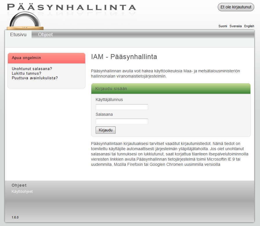 OHJE TOIMINTARYHMILLE Käyttäjätunnusten aktivointi ja