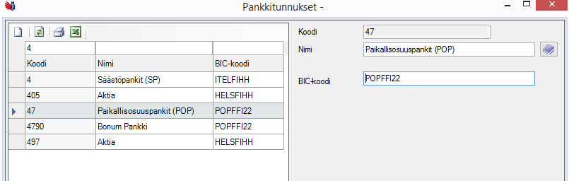 3 (15) Helmikuun 2015 muutoksena Paikallisosuuspankkien BIC muutos.