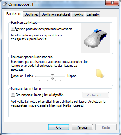 Windows 7 34 (37) Näppäimistön toiminta-asetukset Näppäimistön toimintaa voi säätää Ohjauspaneelin Näppäimistö-valinnalla. Siellä voit asettaa näppäimistön toistoviiveen ja toistonopeuden.
