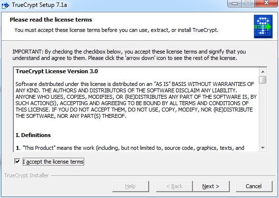 3. TRUECRYPT ASENNUSOHJE WINDOWS KÄYTTÖJÄRJESTELMILLE Asennuspaketti on ladattavissa osoitteesta: http://www.unicta.fi/truecrypt/.