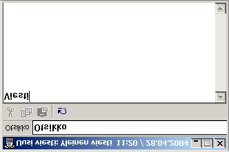 28 R-Phone käyttöohje 8.4.2005 TJK Tietolaite Oy Viestilista Viestit ovat elektronisia muistilappuja, joita voidaan kirjoittaa esim. puhelun aikana.