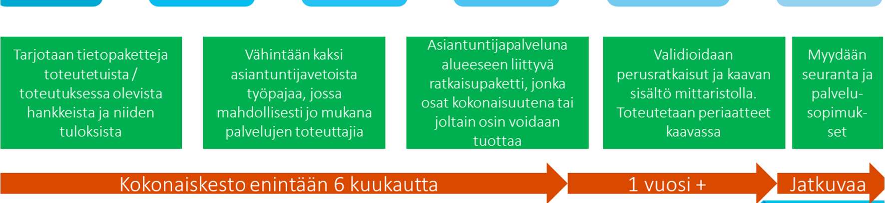 ostajille kyetään tarjoamaan vaihtoehtoa taajamasta tai sen lähialueilta.