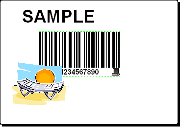 Luku 3: Tarran suunnittelu ja tulostus Lisää kuva Label Gallery ohjelmisto tukee yleisiä tiedostomuotoja, kuten BMP, PCX, GIF, WMF ja JPEG. 1. Lisää kuva napsauttamalla Toolbox-painiketta. 2.