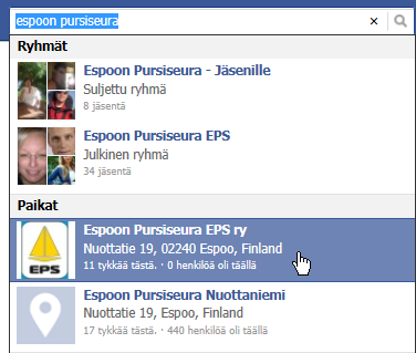 Oletko jo tykännyt EPSin Facebook-sivuista? Kerroimme viime numerossa EPSille avatuista Facebook-sivuista.