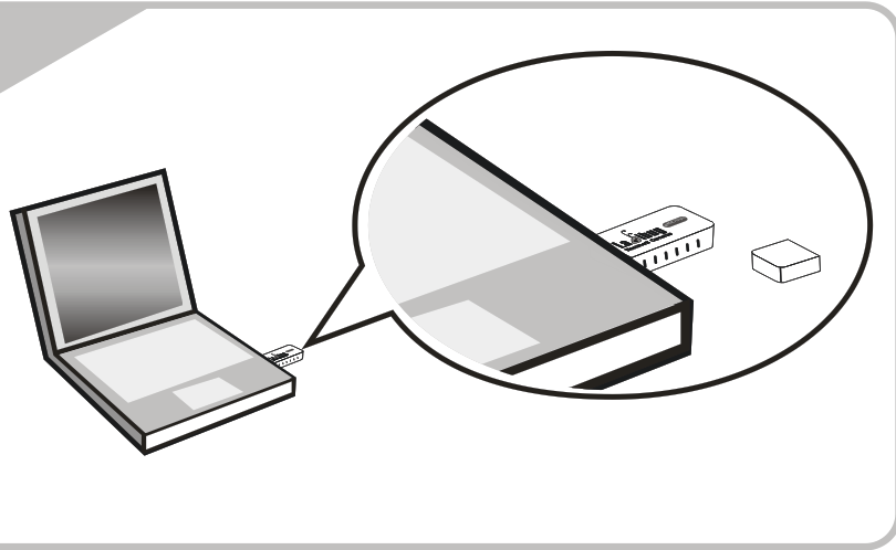 5.4 Dongle asennus 5.4.1 Vedä Dongle ulos ja poista suojafilmi 5.4. Dongle asennus tietokoneen USB-porttiin <Huomio> Jos Ladibug tai Podium View -ohjelman esikatseluikkuna on auki, älä poista Dongle suoraan tietokoneesta.