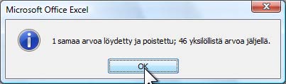 Kuva 234 Tietokantaan on jostain syystä kirjoitettu sama rivi kahteen kertaan.