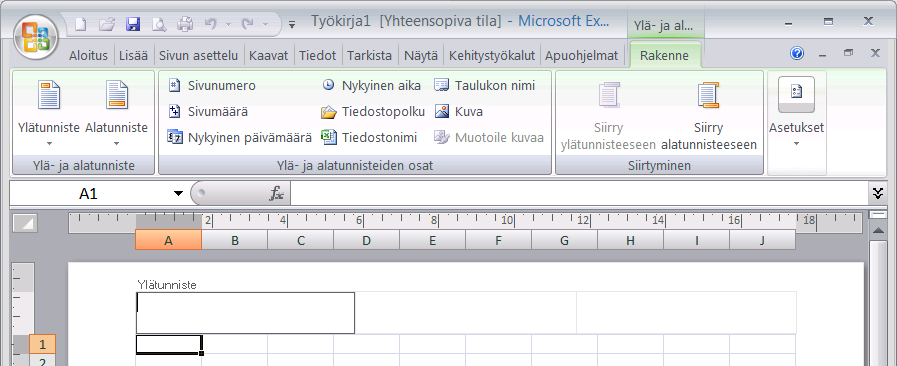 Sivun asetukset (Page Setup) -valintaikkuna Tulosteen zoomaus Paperikoko Tulostuslaatu Kuva 23 Sivun asetukset (Page Setup) -valintaikkunan eri välilehdillä pääset muokkaamaan monipuolisesti